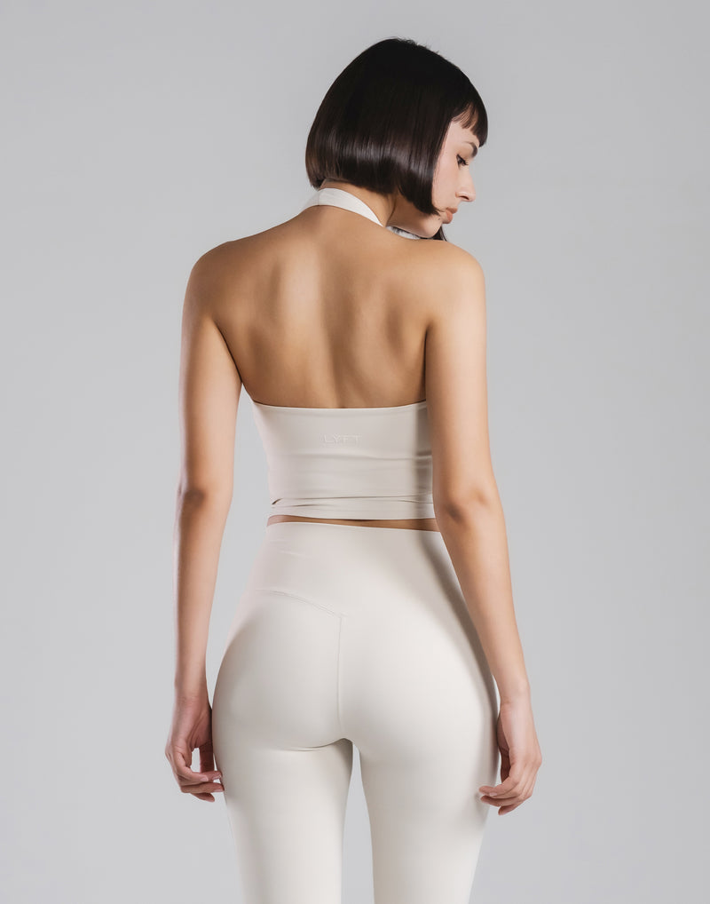 Cup In Halter Neck Top - Ivory – LÝFT