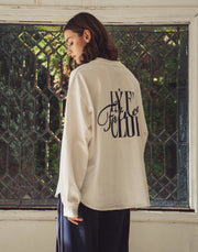 Back Graphic Long Sleeve T-Shirt - White