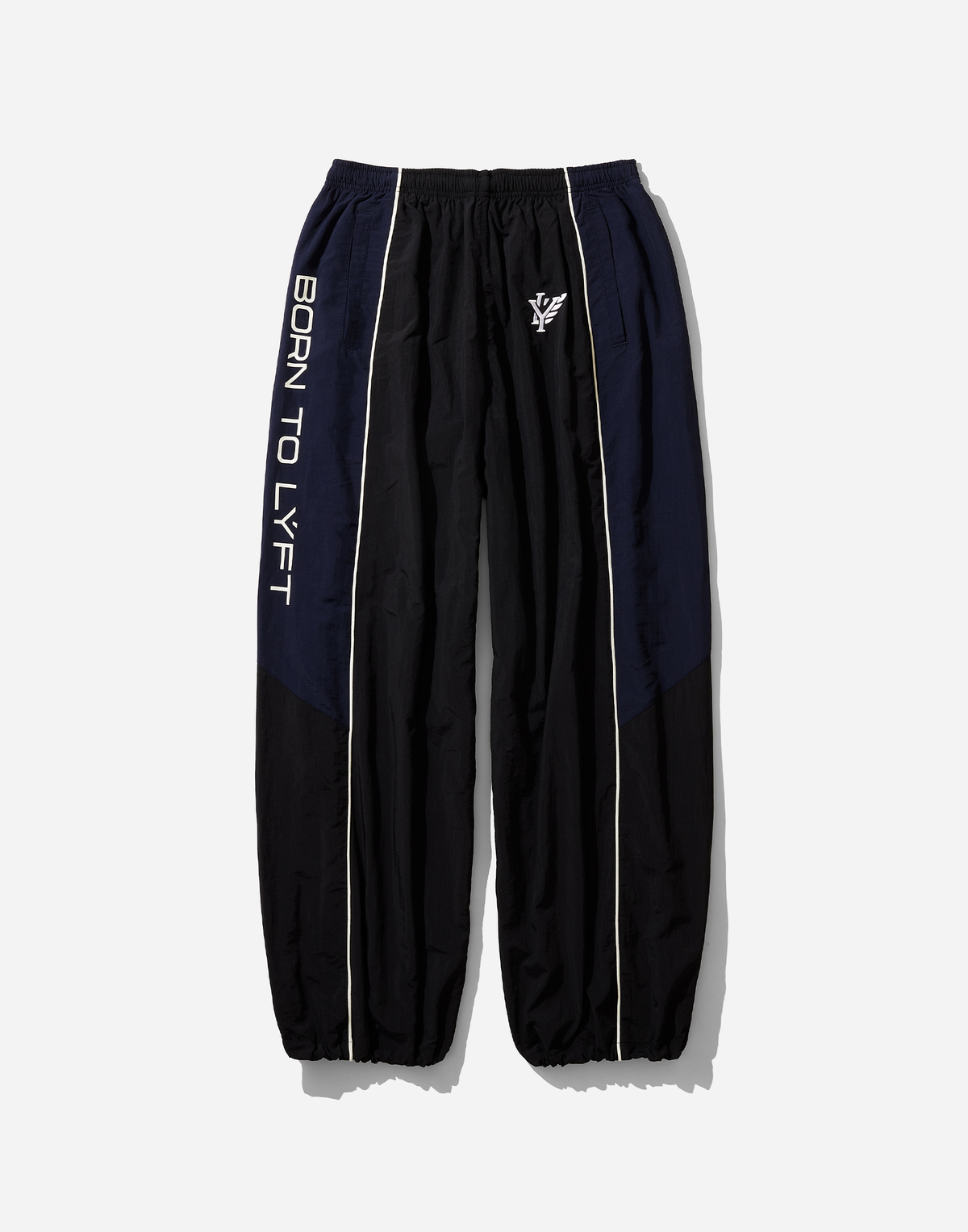 BORN TO LÝFT Racing Nylon Pants - Navy