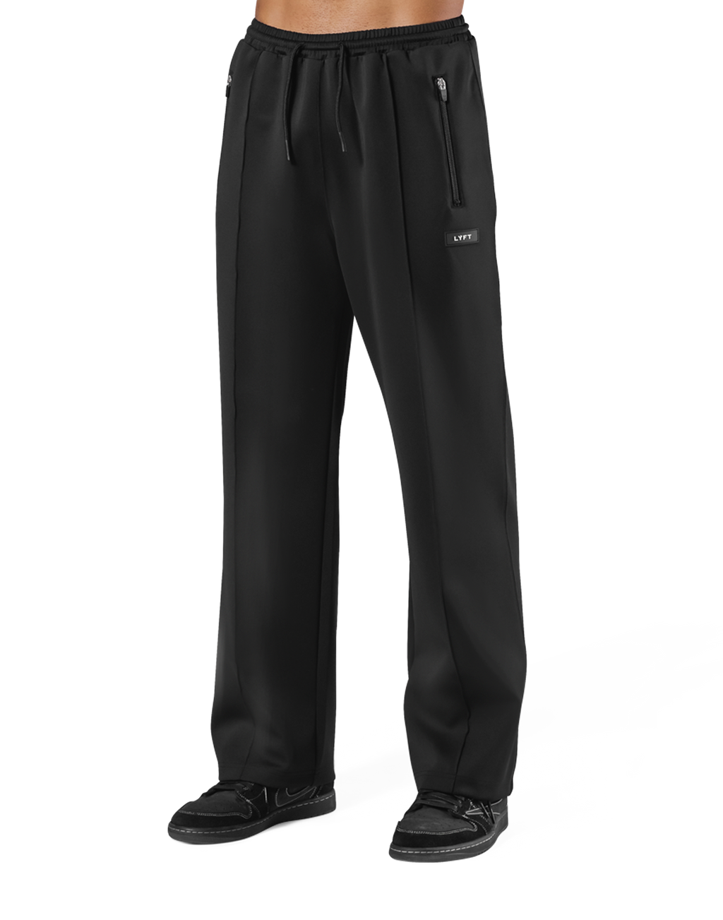 Standard Wide Track Pants - Black