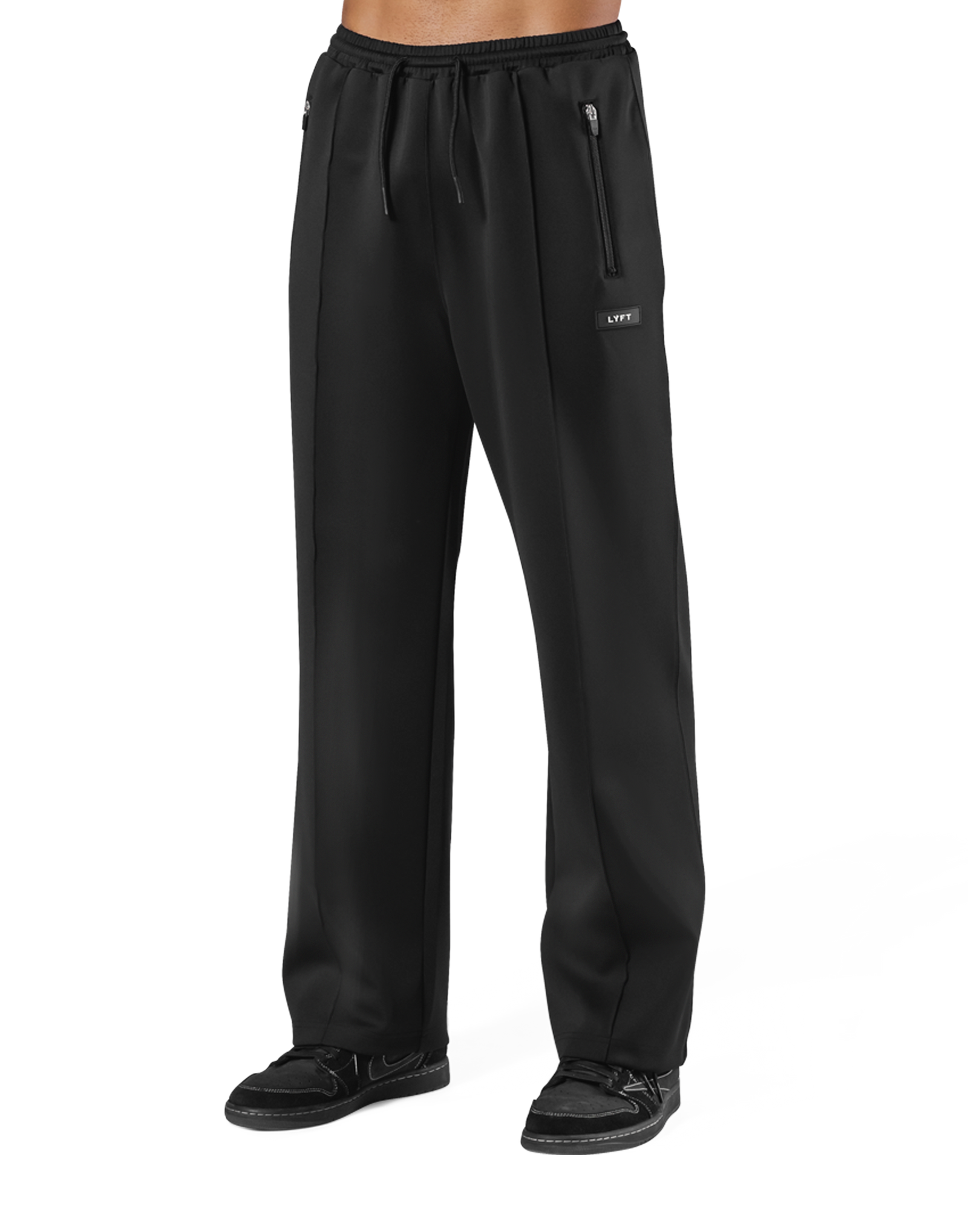 Standard Wide Track Pants - Black – LÝFT Standard Wide Track Pants - Black – LÝFT