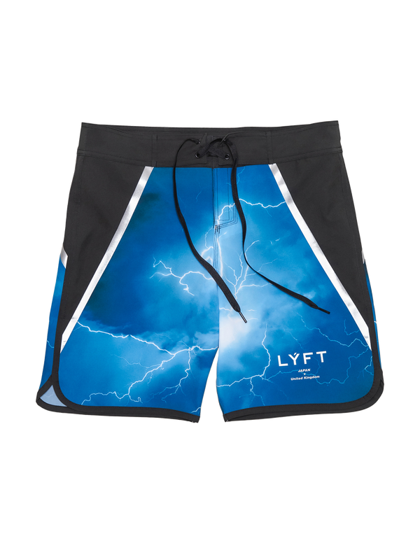 Thunder Graphic Stage Shorts - Blue