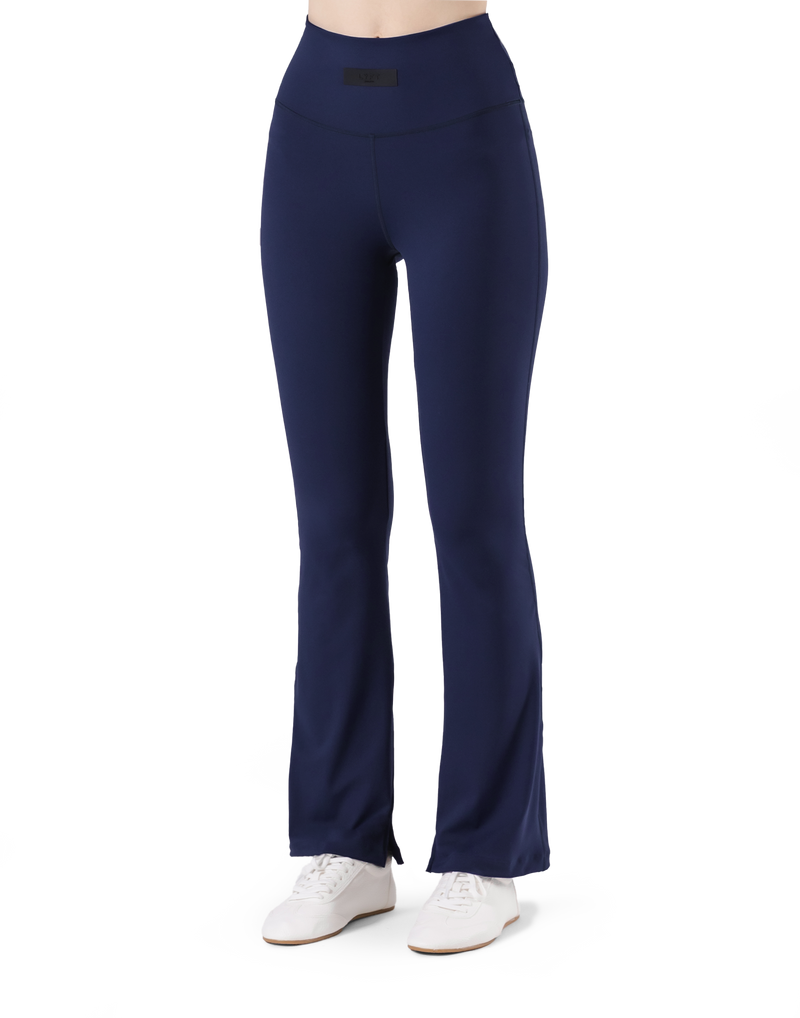 High Rise Flare Leggings - Navy