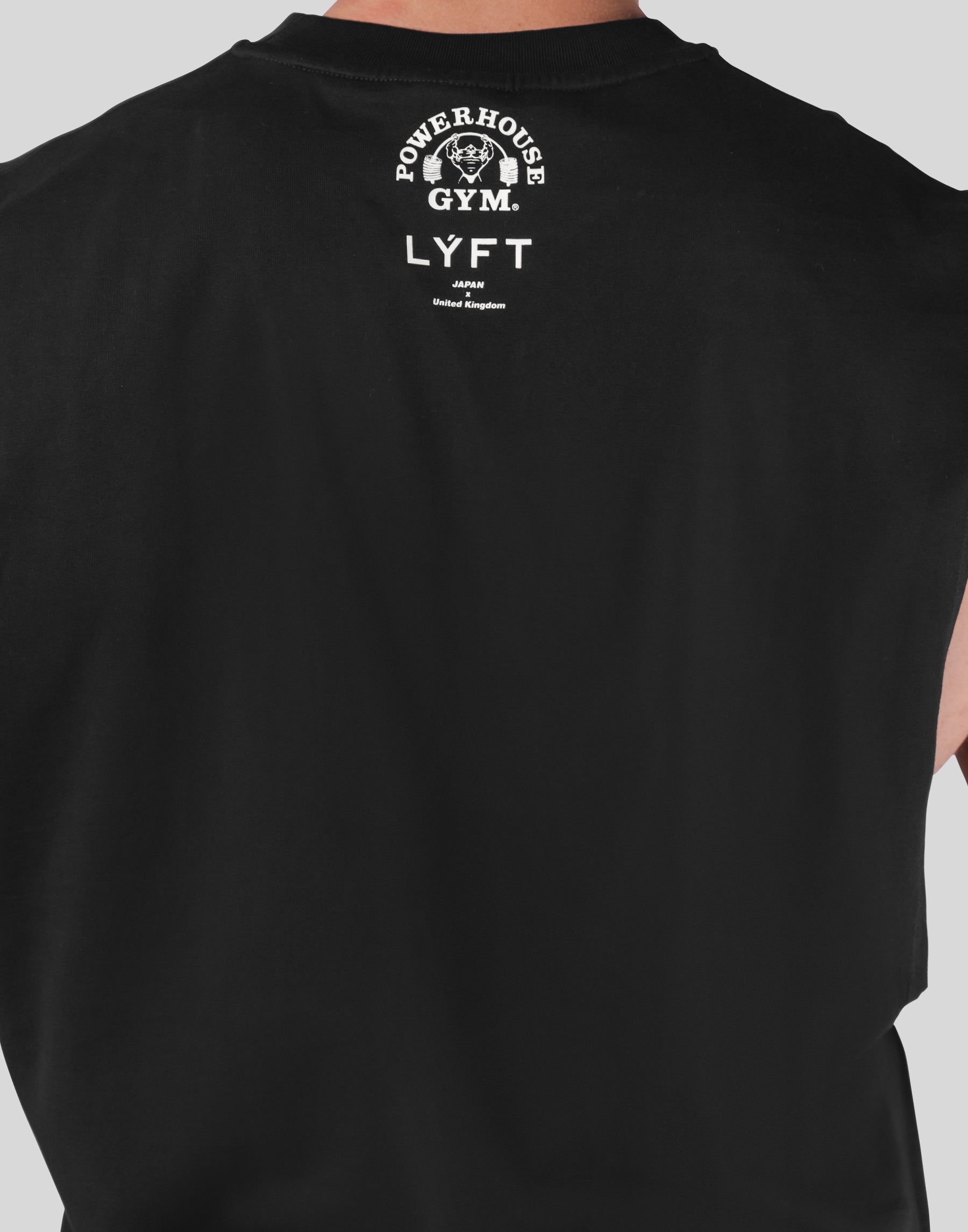 LÝFT × POWER HOUSE GYM ノースリーブ　ブラック L LÝFT × Power House Gym No Sleeve- Black