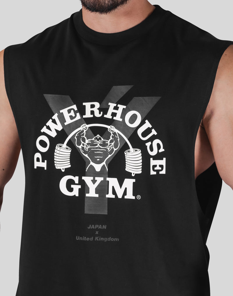 LÝFT × Power House Gym No Sleeve- Black
