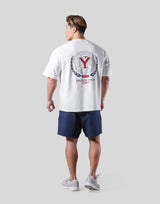 Back Y Plate Logo Big T-Shirt - White