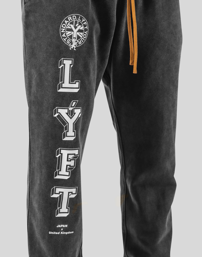 College Logo Vintage Sweat Pants - Black – LÝFT