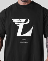 Wing L Logo Big T-Shirt - Black