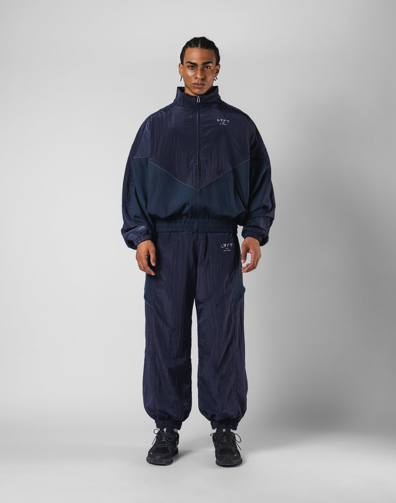 V-Form Oversize Track Jacket - Navy – LÝFT