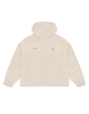 LÝFT × WIND AND SEA Piping Hooded Zip-Up Jacket - Ivory