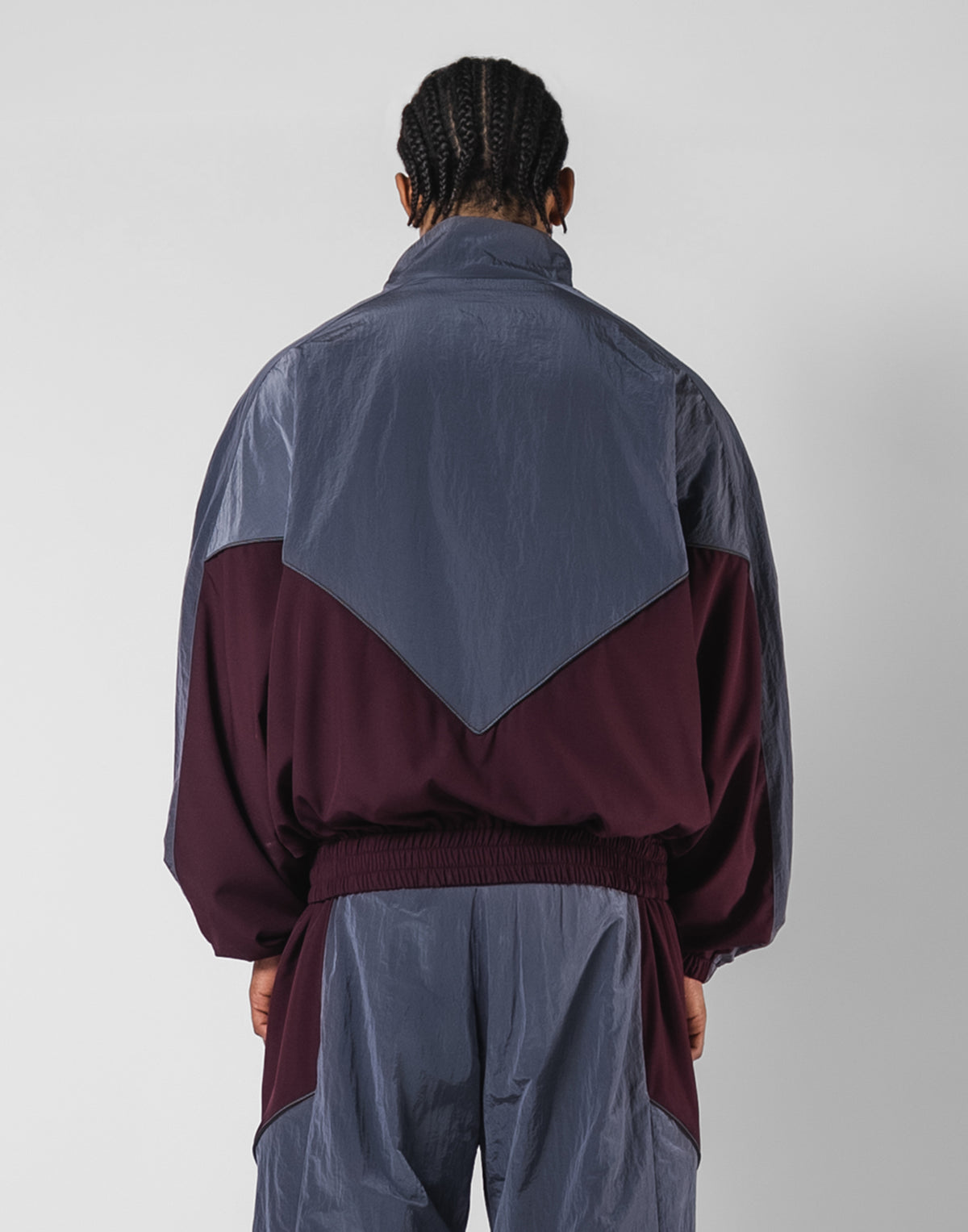 V-Form Oversize Track Jacket - D.Grey