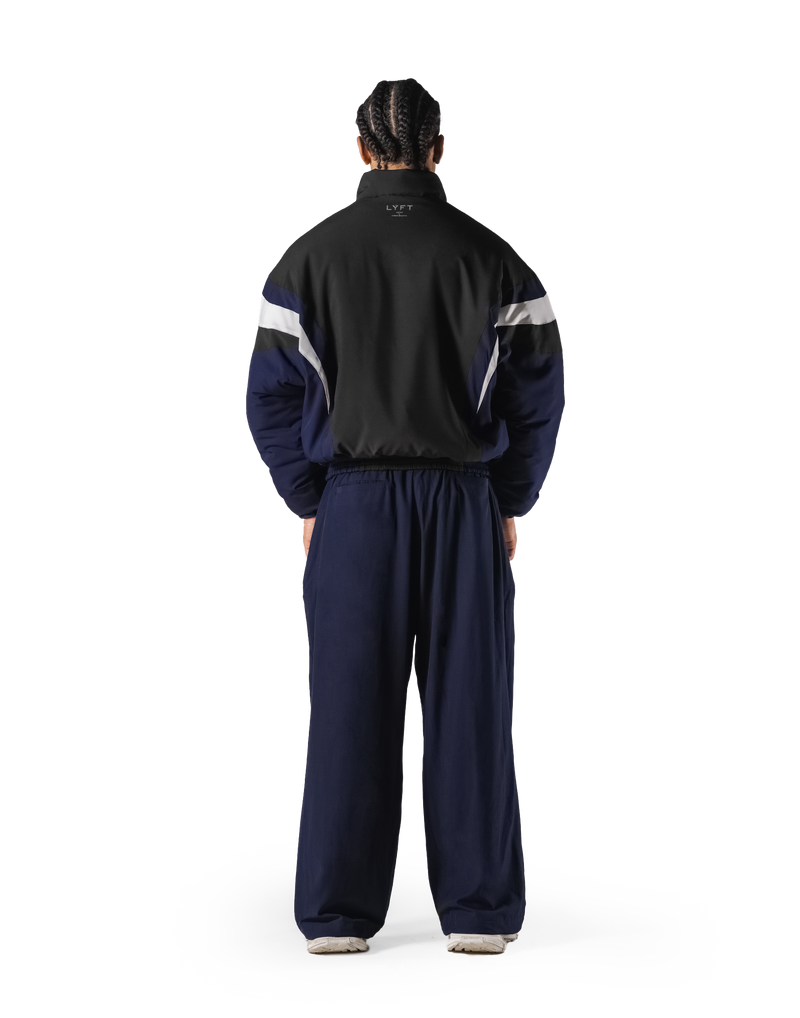 SWITCH LAYER™ 2Line TRACK | BLACK Puffer Jacket V.2 - Navy