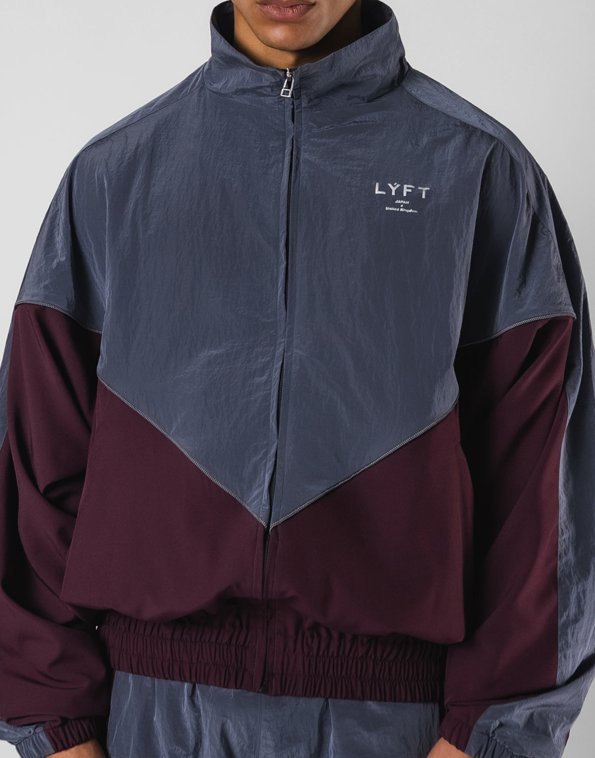 V-Form Oversize Track Jacket - D.Grey