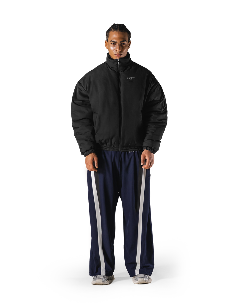 SWITCH LAYER™ 2Line TRACK | BLACK Puffer Jacket V.2 - Navy