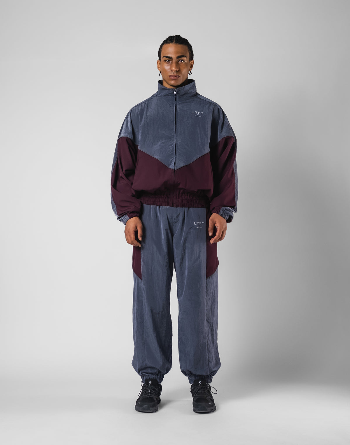 V-Form Oversize Track Jacket - D.Grey