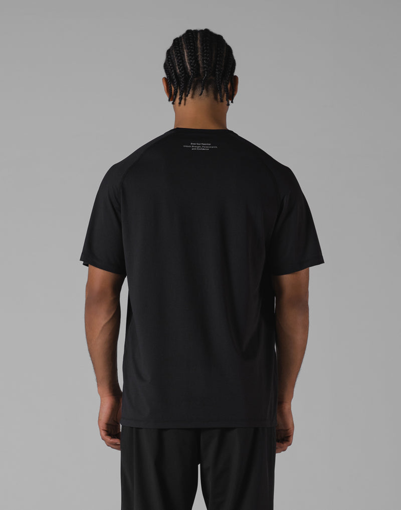 LÝFT Athletic Mesh Raglan Sleeve T-Shirt - Black
