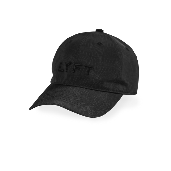 Multi Pattern Soft Panel Cap- Black