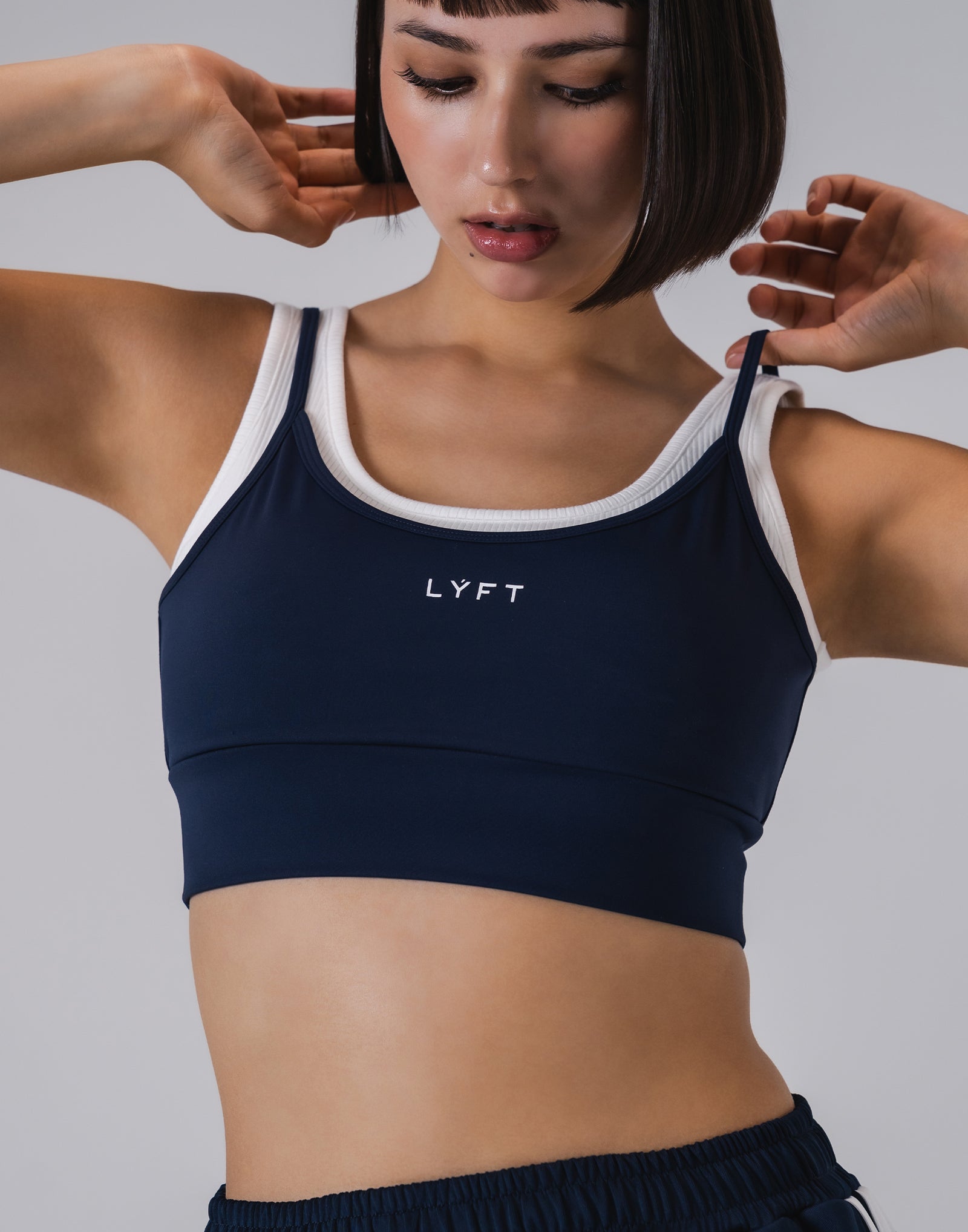 LÝFT Fake Layered Bratop - Navy
