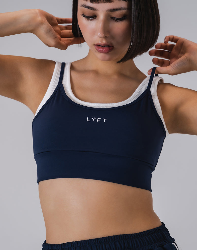 LÝFT Fake Layered Bratop - Navy