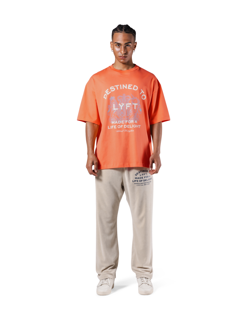 Medieval Graphic Big T-Shirt - Orange