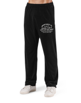 Delight Logo Pile Pants - Black