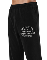 Delight Logo Pile Pants - Black