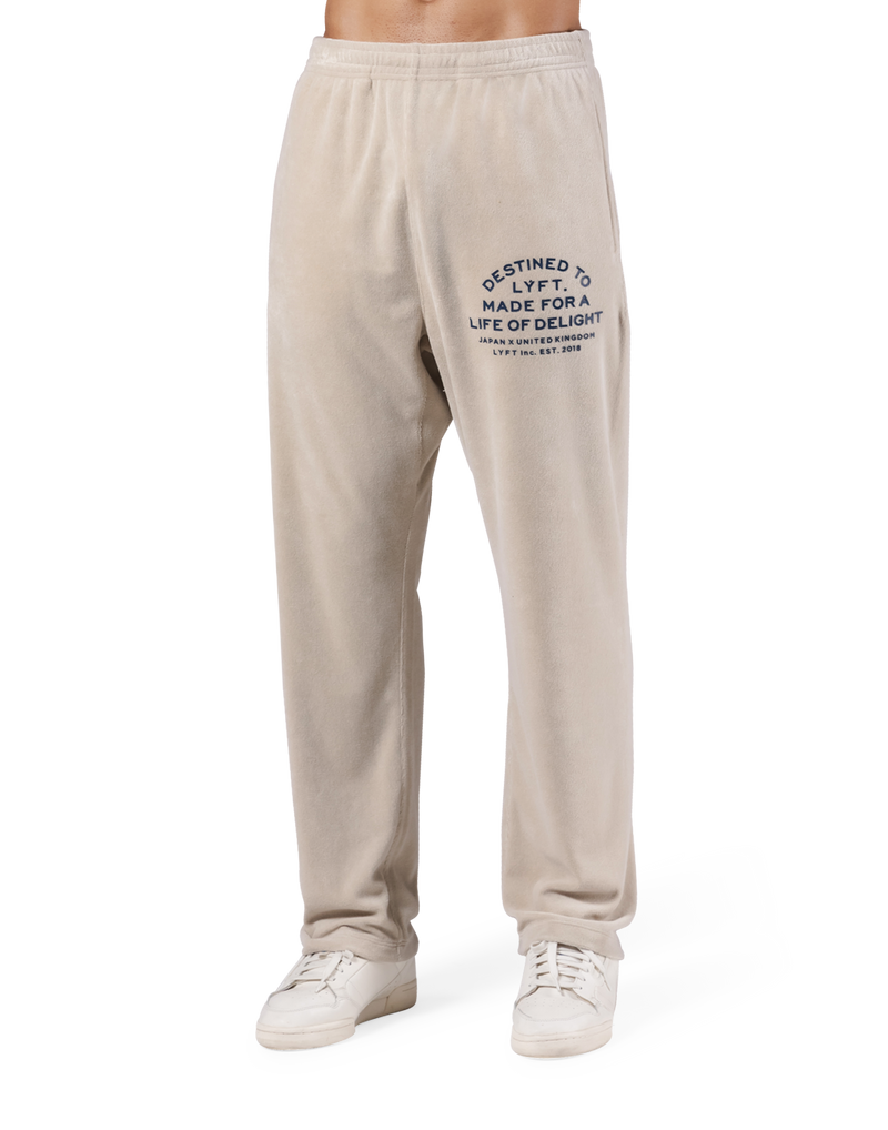 Delight Logo Pile Pants - Ivory