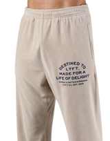 Delight Logo Pile Pants - Ivory