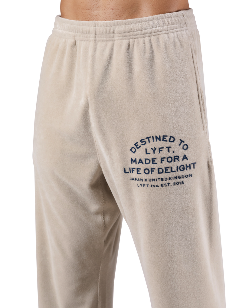 Delight Logo Pile Pants - Ivory