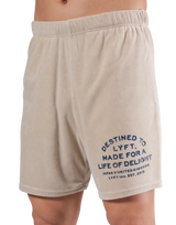 Delight Logo Pile Shorts - Ivory
