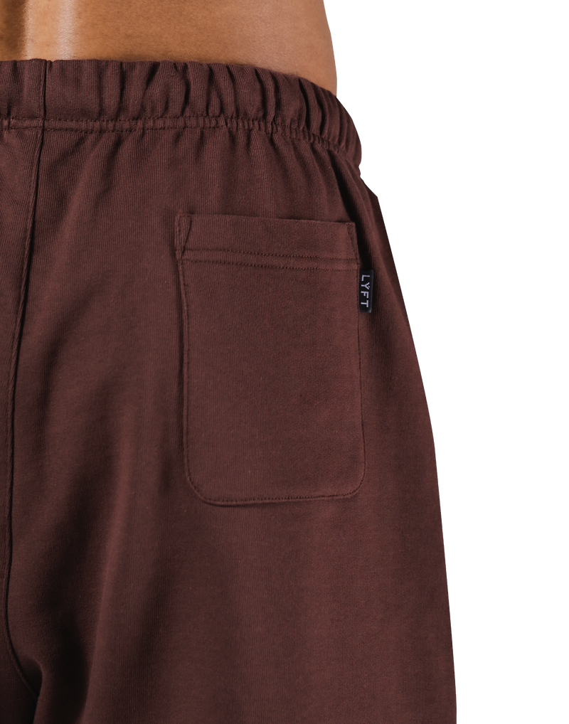 Logo Wappen Sweat Shorts - Brown