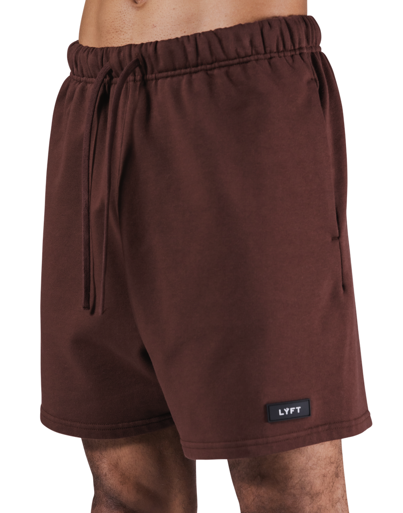 Logo Wappen Sweat Shorts - Brown