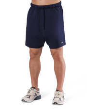 Logo Wappen Sweat Shorts - Navy