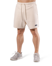 Logo Wappen Sweat Shorts - Ivory