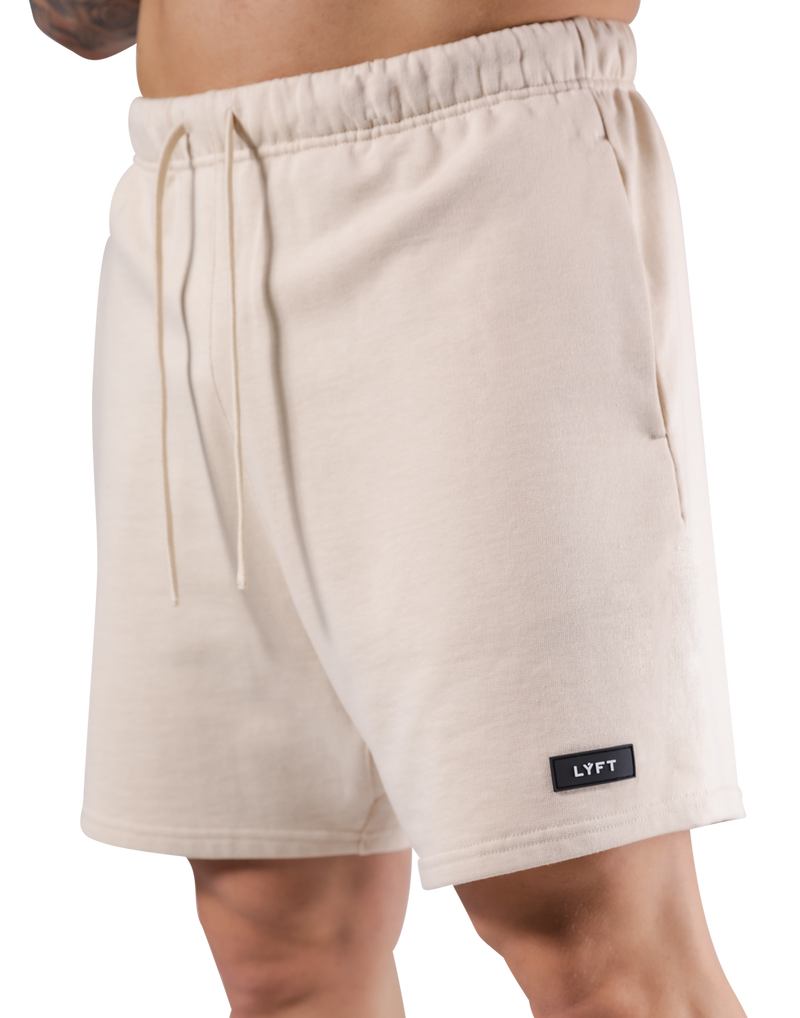 Logo Wappen Sweat Shorts - Ivory