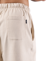 Logo Wappen Sweat Shorts - Ivory