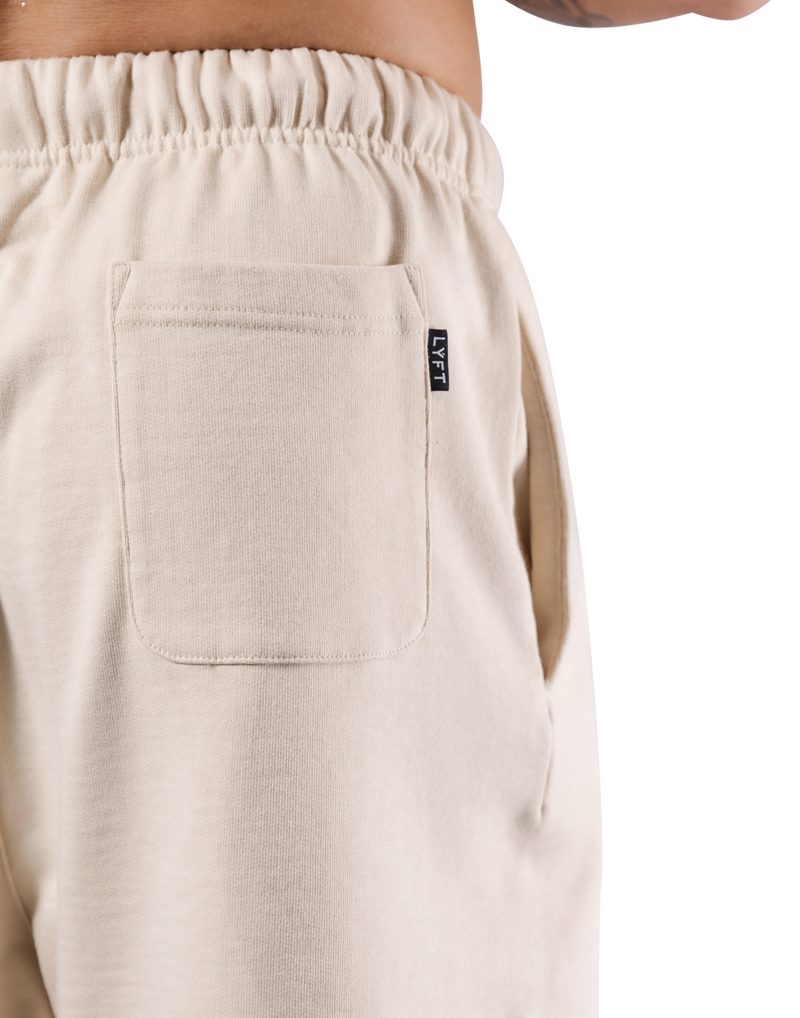 Logo Wappen Sweat Shorts - Ivory