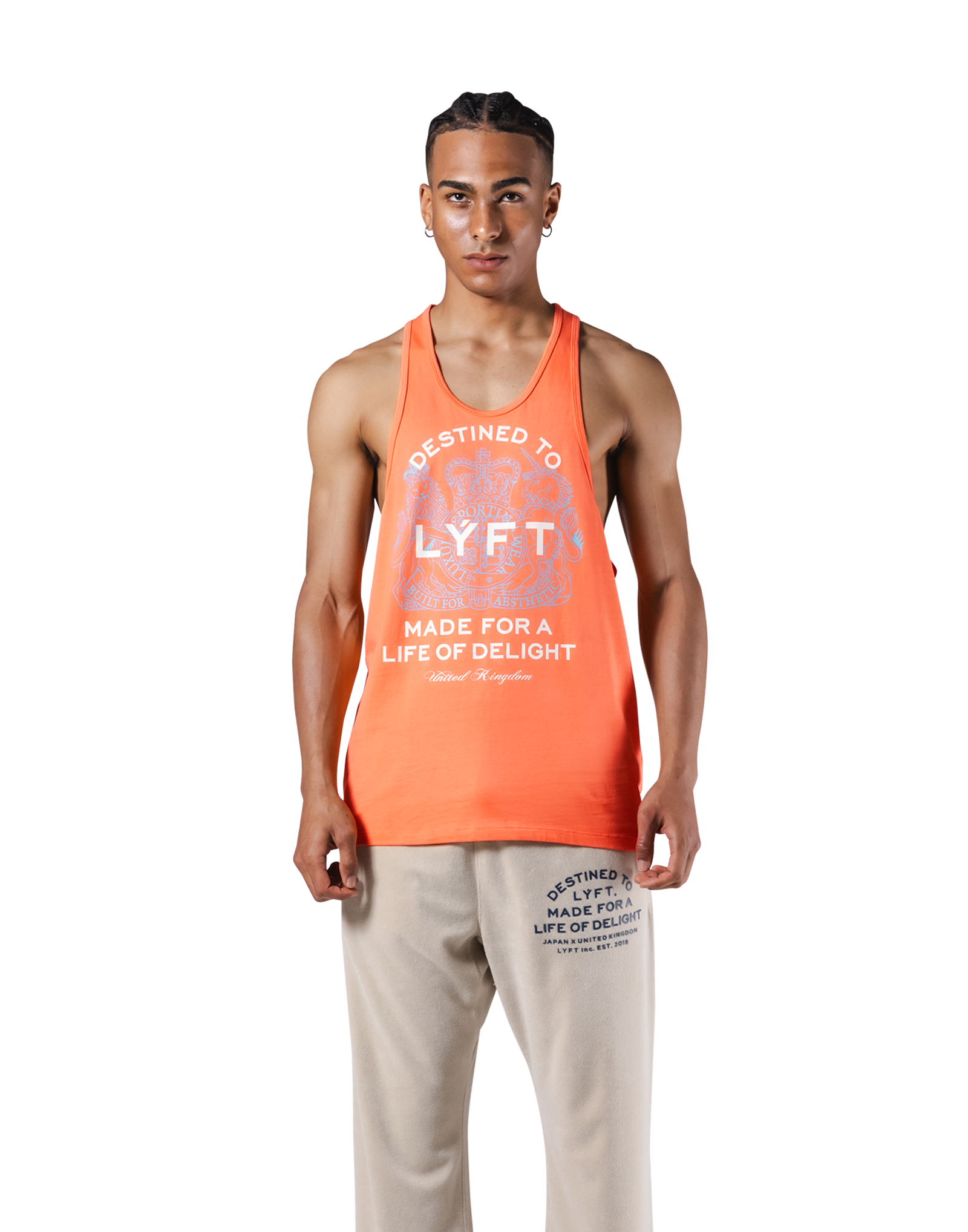 Medieval Graphic Training Tanktop - Orange – LÝFT
