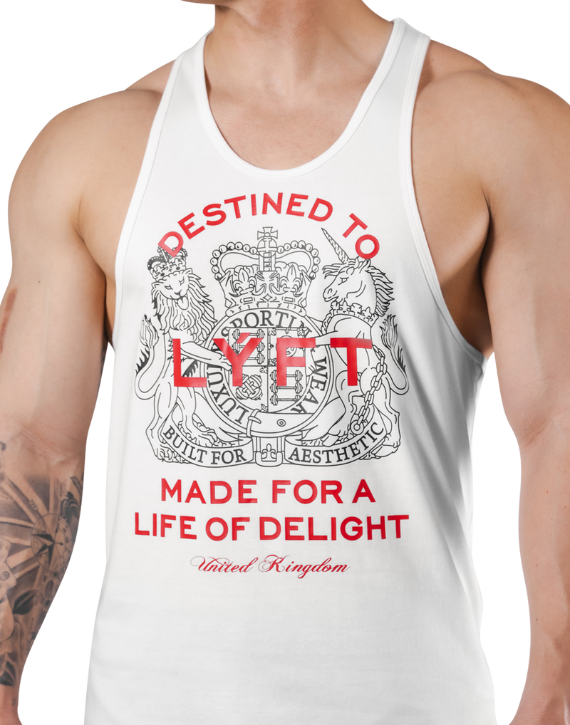 Medieval Graphic Training Tanktop - White