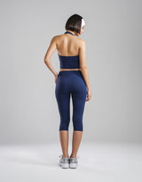 Cup In Halter Neck Top - Navy