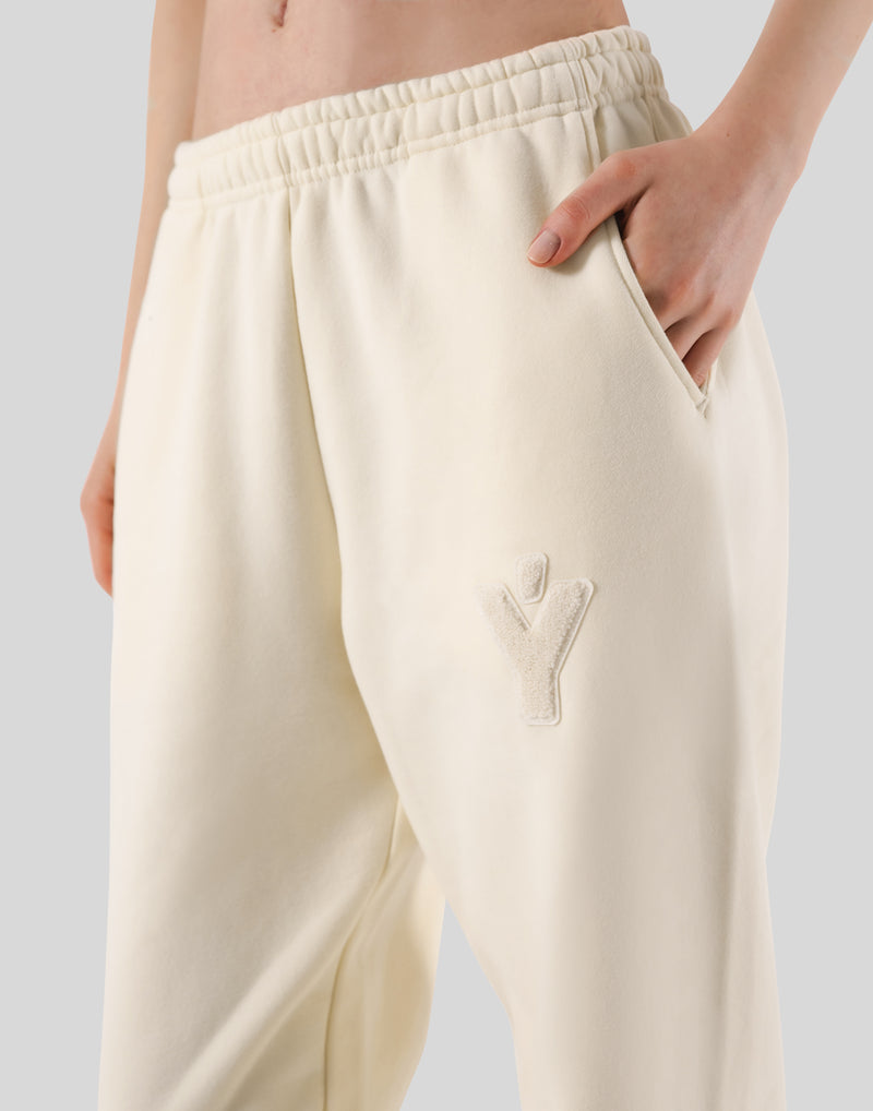 Pile Wappen Sweat Pants - Ivory