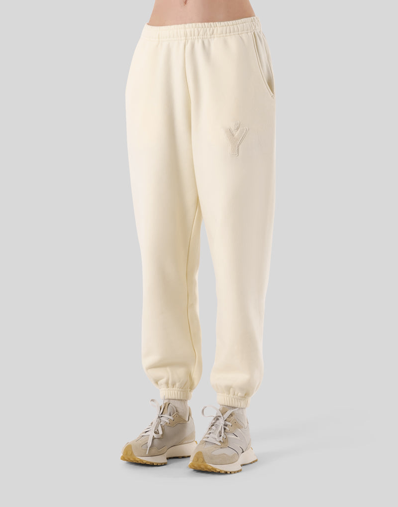 Pile Wappen Sweat Pants - Ivory