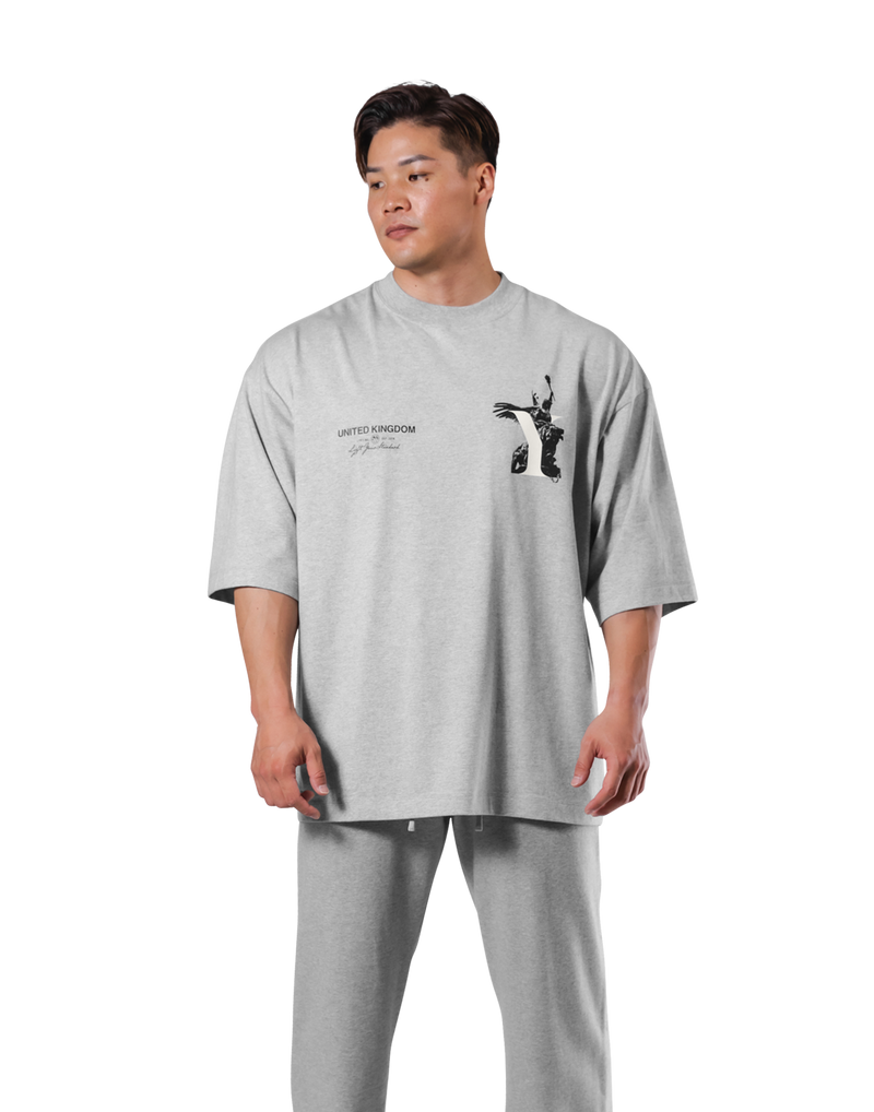 Statue Y Extra Big T-Shirt - Grey