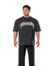 Death Metal Logo Big T-Shirt - Black