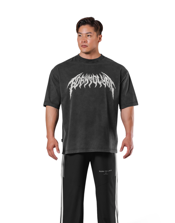 Death Metal Logo Big T-Shirt - Black