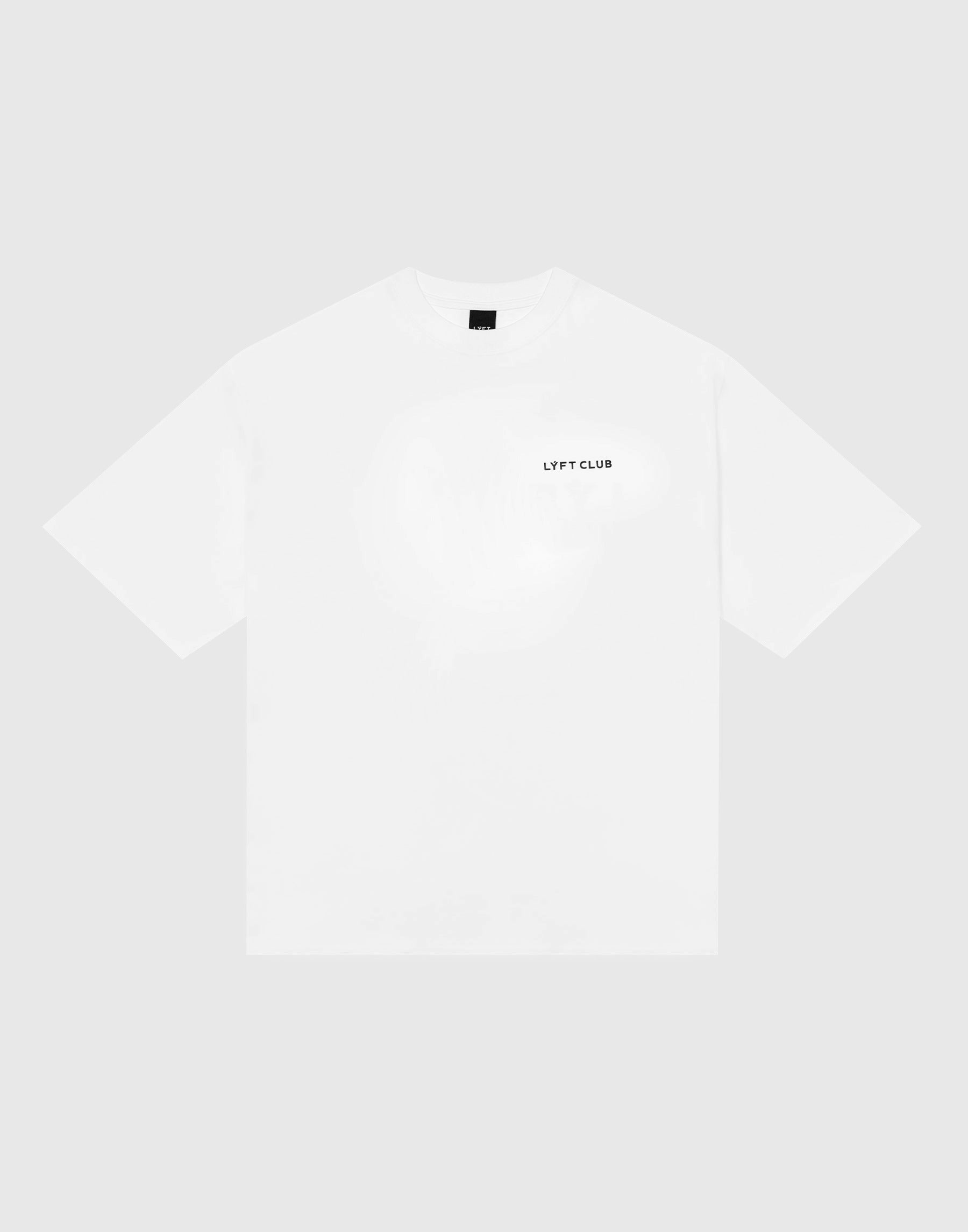 LÝFT CLUB Logo Big T-Shirt - White