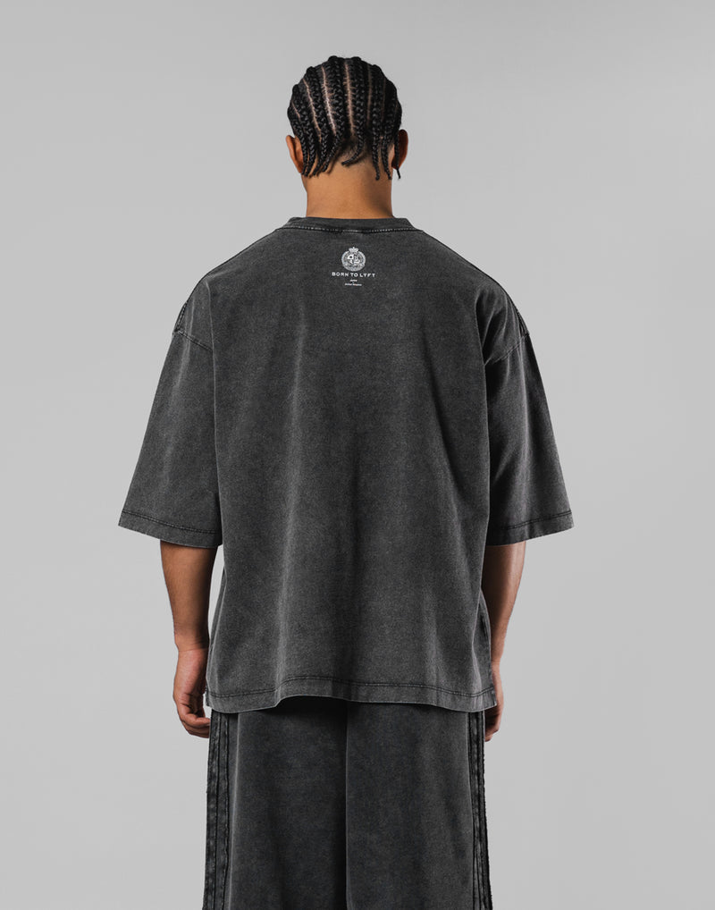 トップス Lyft DUMBBELLS VINTAGE EXTRA BIG T-SHIRT Chest Day Vintage Extra Big T-Shirt – LÝFT