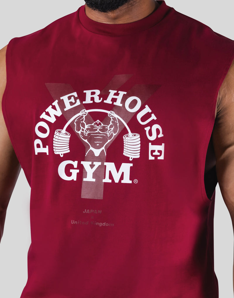 LÝFT × Power House Gym No Sleeve- Red