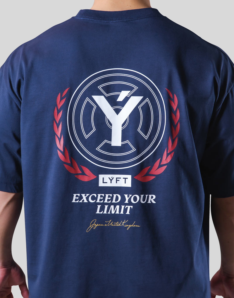 Back Y Plate Logo Big T-Shirt - Navy – LÝFT