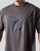 Wing L Logo Big T-Shirt - D.Grey